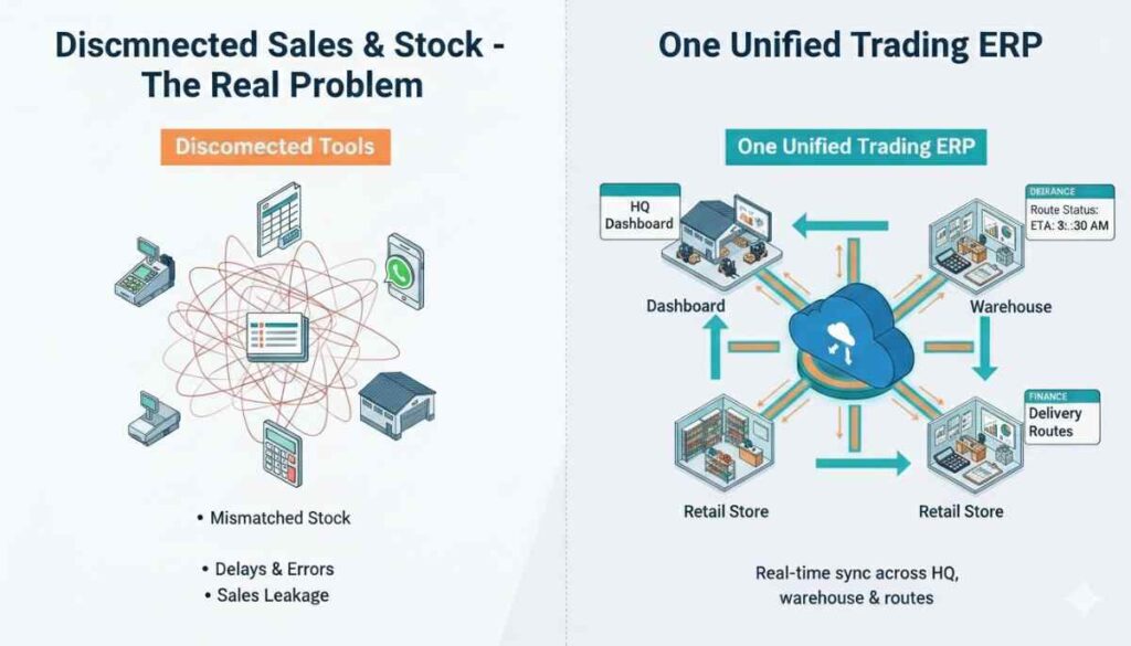 Solving the issues of trading business with ERP solutions