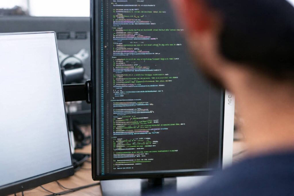 user with computer hornet